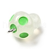 Spray Painted Luminous Resin Pendants RESI-A017-05B-4