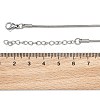 Tarnish Resistant 304 Stainless Steel Snake Chain Bracelets STAS-M175-10P-A-5