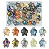 40Pcs 10 Colors Electroplate Glass Beads EGLA-YW0003-90-1
