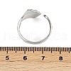 Brass Adjustable Cuff Rings for Women RJEW-B132-01B-G-5