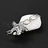 Natural White Shell Pendants SSHEL-C010-08P-4