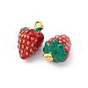 304 Stainless Steel Enamel Pendants STAS-B085-42G-04-2