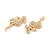 Brass Micro Pave Cubic Zirconia Pendants KK-F860-05G-2
