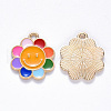 Alloy Enamel Pendants ENAM-N054-009-2