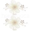 Detachable Cloth Flower Shoe Decoration AJEW-WH0326-76A-1