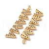 Mother's Day Brass Micro Pave Cubic Zirconia Pendants KK-K378-11G-2