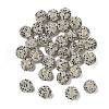 Sparkle Glass Rhinestone Round Beads OACR-S048-01I-2