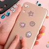 DICOSMETIC 80Pcs 8 Style Golden Tone Iron Glass Rinestone Sew on Rhinestone FIND-DC0005-24-5