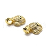 Clear & Black Cubic Zirconia Pendants KK-G446-10G-3