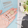 BENECREAT 12Pcs Stainless Steel Flat Ring Blanks FIND-BC0013-43-3
