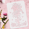 Plastic Drawing Painting Stencils Templates DIY-WH0396-221-3