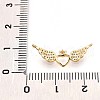 Brass Micro Pave Cubic Zirconia Pendants KK-N261-08G-3