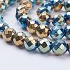 Electroplate Non-Magnetic Synthetic Hematite Beads Strands G-F510-23-3
