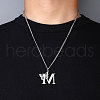 201 Stainless Steel Necklaces NJEW-Q336-01W-P-3