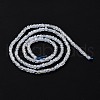 Natural Topaz Crystal Beads Strands G-K315-A08-4