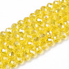 Electroplate Glass Beads Strands EGLA-A034-T1mm-B20-1
