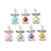 Acrylic & Plastic Imitation Pearl & Alloy Pendants PALLOY-JF03438-1