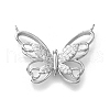 925 Sterling Silver Pave Clear Cubic Zirconia Pendants STER-P067-01P-1