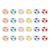 Craftdady 60Pcs 6 Colors Transparent Enamel Acrylic Beads TACR-CD0001-08-14