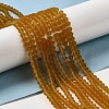 Imitate Austrian Crystal Frosted Glass Beads Strands GLAA-F029-TM2mm-B28-2