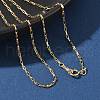 Brass Paperclip Chain Necklaces for Women Men NJEW-Z068-07G-1
