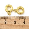 Rack Plating Brass Micro Pave Cubic Zirconia Tube Bails KK-I718-16G-2