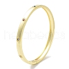 Brass Pave Colorful Glass Bangles for Women BJEW-Z061-25A-1