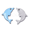 201 Stainless Steel Enamel Pendants X-STAS-N088-16G-2