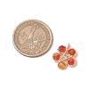 4Pcs 4 Styles Natural Stone Bead Pendants PALLOY-TA00247-2