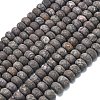 Natural Red Snowflake Obsidian Beads Strands G-P575-A23-8x5mm-2