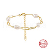 Shell Pearl Beaded Bracelets BJEW-G724-04G-1