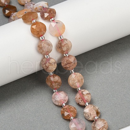 Natural Cherry Blossom Agate Beads Strands G-C116-A173-01-1
