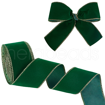 10 Yards Single Face Velvet Ribbon OCOR-WH0092-39A-1