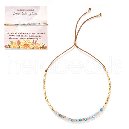 Bohemian Style Brass Beads Slider Breacelets for Women TO7847-4-1