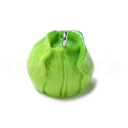 Resin Iron Pendants RESI-D280-03-1