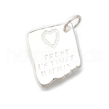 925 Sterling Silver Trust US Voice Within Pendants STER-Q003-01I-S-1