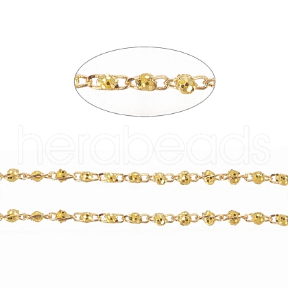Brass Handmade Beaded Chain CHC-G011-08G-01-1