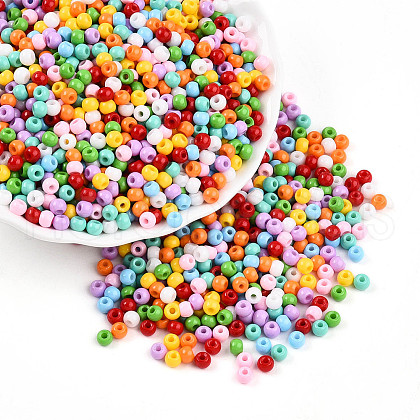 Baking Paint Glass Seed Beads SEED-N007-02C-1