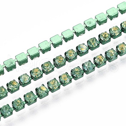 Iron Rhinestone Cup Chains CH-T006-05B-01-1