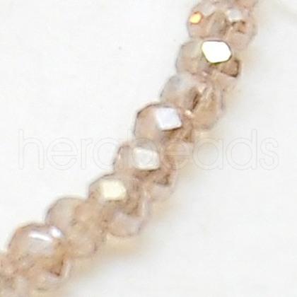 Electroplate Glass Beads Strands EGLA-F003-C05-1