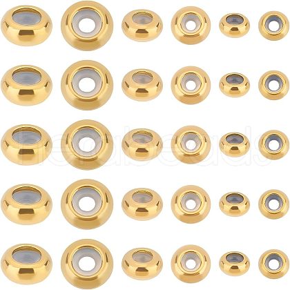 Unicraftale 30Pcs 3 Style 202 Stainless Steel Beads STAS-UN0039-17-1