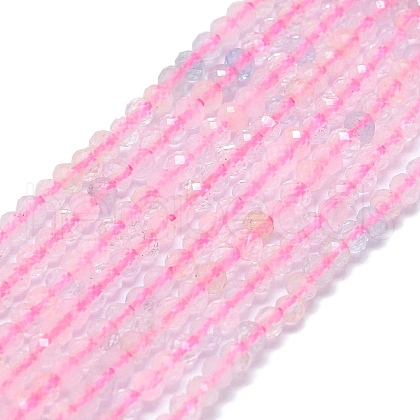 Natural Morganite Beads Strands G-G106-A21-01-1