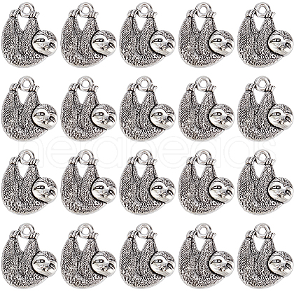 SUNNYCLUE 100Pcs Tibetan Style Alloy Pendants TIBE-SC0009-38-1
