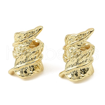 Brass European Beads KK-C107-15G-1