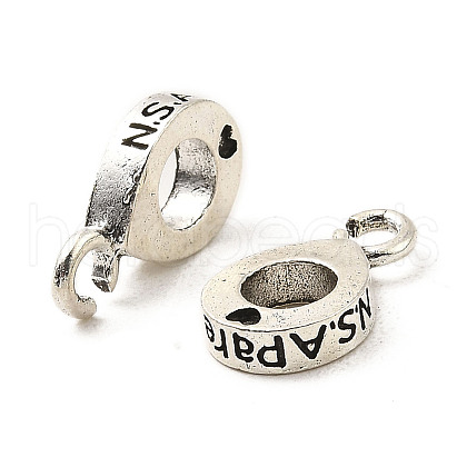 Tibetan Style Alloy Tube Bails FIND-E041-04AS-1