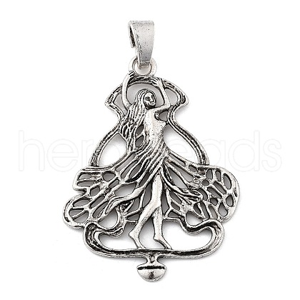 Tibetan Style Alloy Big Pendants PALLOY-D362-02AS-B-1
