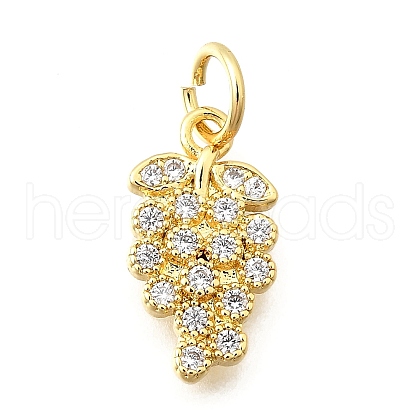 Brass Micro Pave Cubic Zirconia Pendants KK-F896-03D-G-1