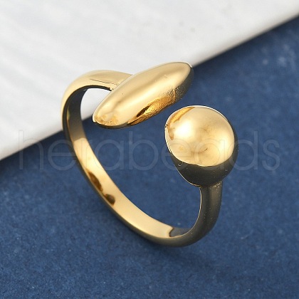 304 Stainless Steel Open Cuff Rings RJEW-S627-01B-G-1