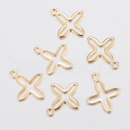 201 Stainless Steel Tiny Cross Charms STAS-H436-42-1