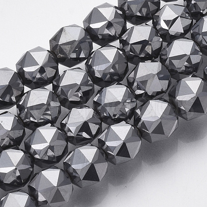 Terahertz Stone Beads Strands G-R462-039A-1